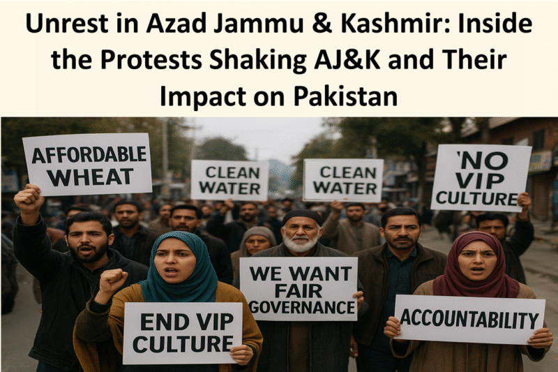 Unrest in Azad Jammu & Kashmir: Inside the Protests Shaking AJ&K and Their Impact on Pakistan